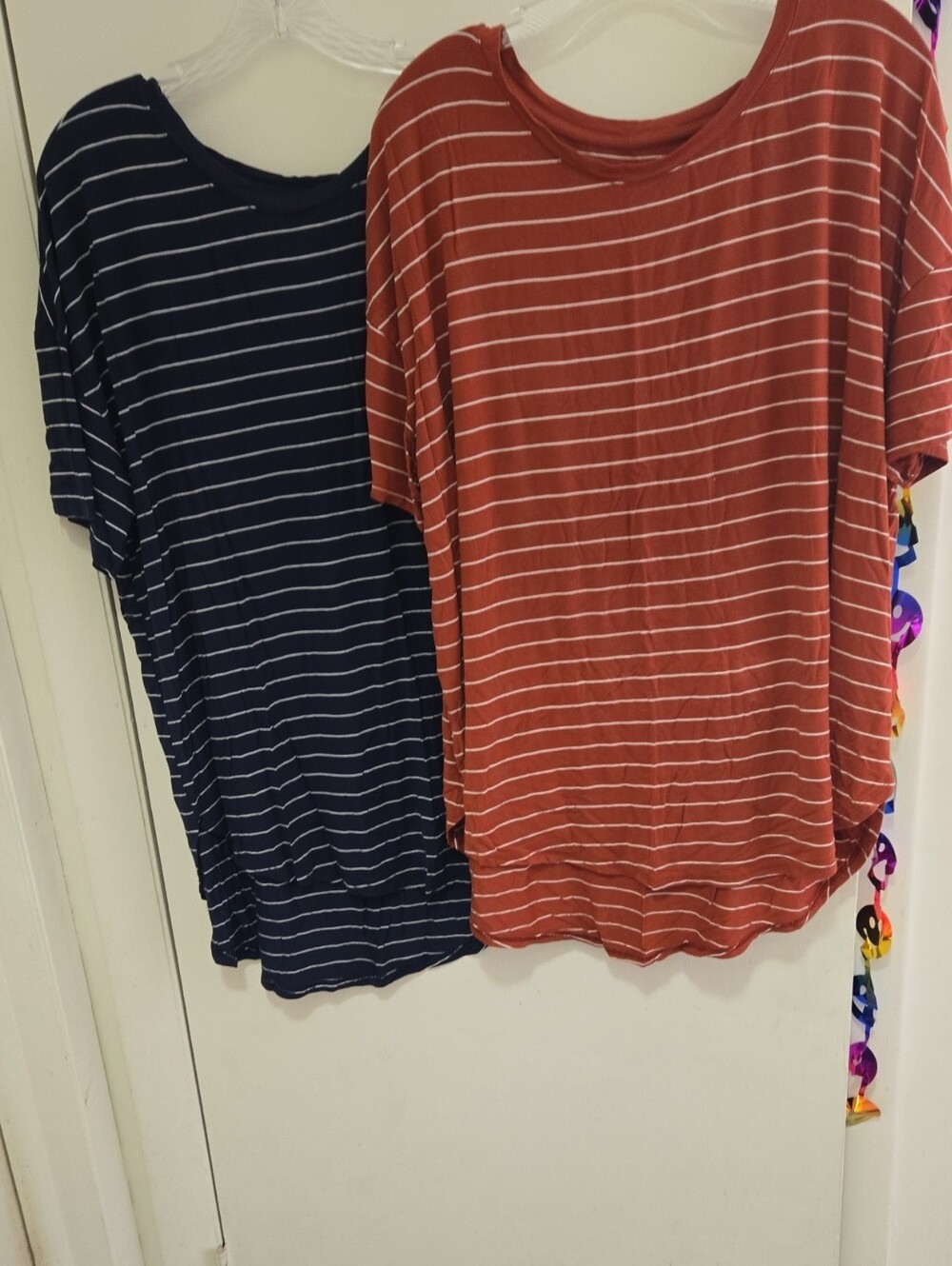 Two Tops For The Price Of One! Striped Short-Sleeve Tops